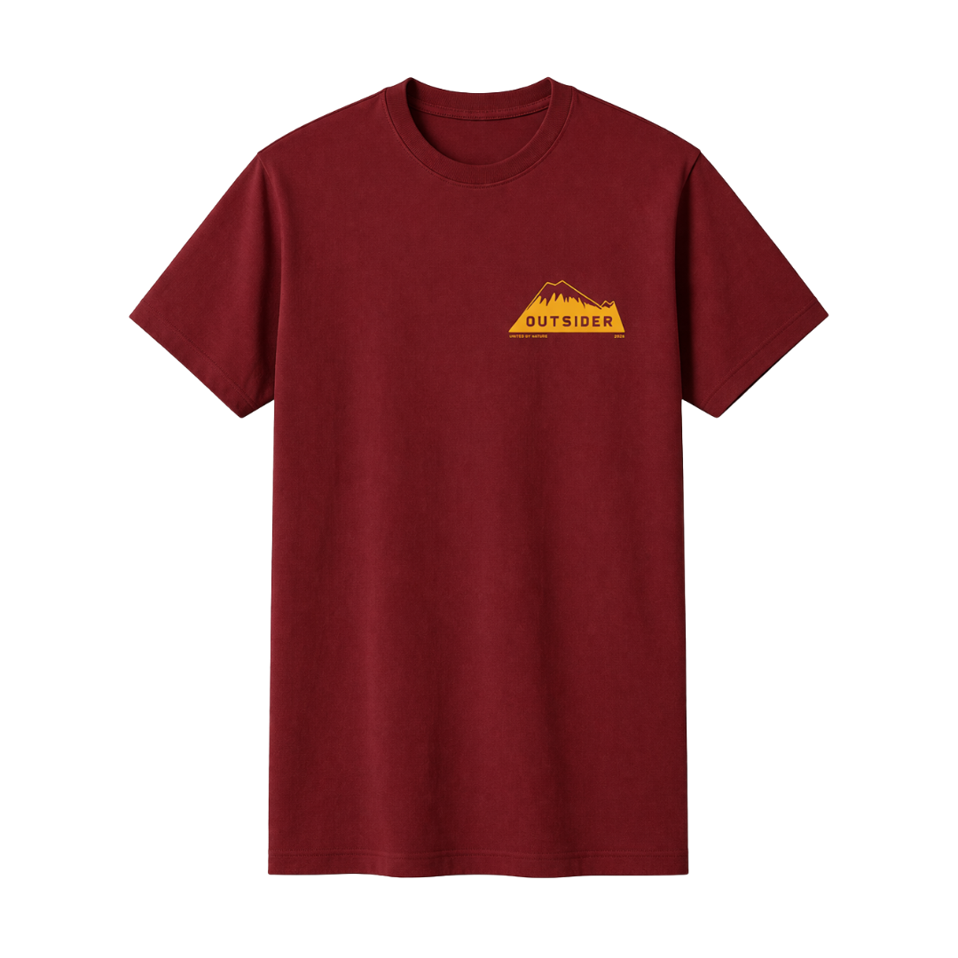 "Outsider" Tee in Red